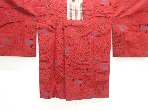 大正ロマン　切りビロード　乱菊模様道行コート